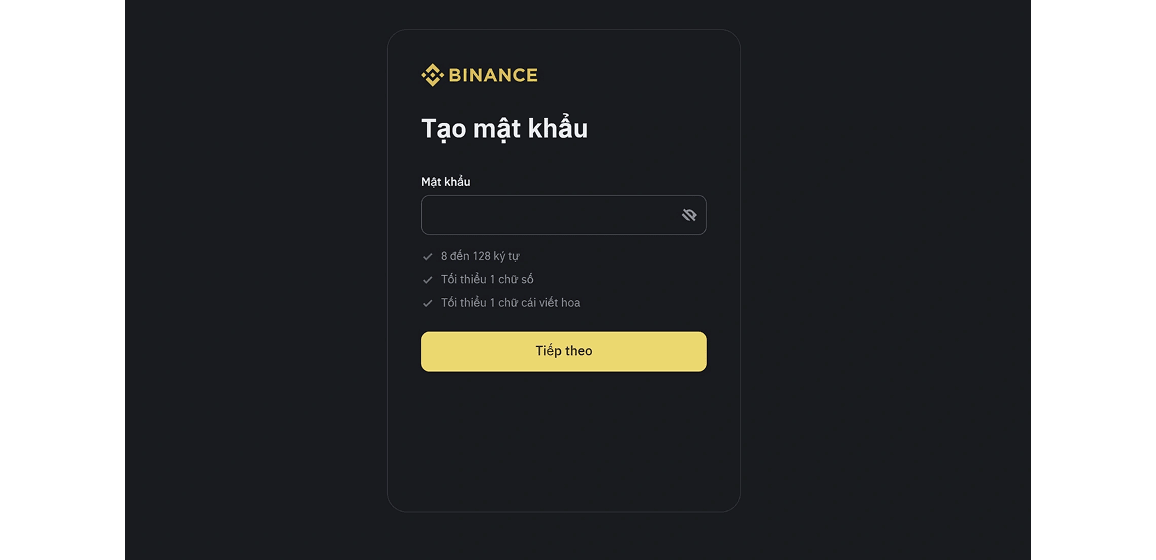 Giao diện Binance