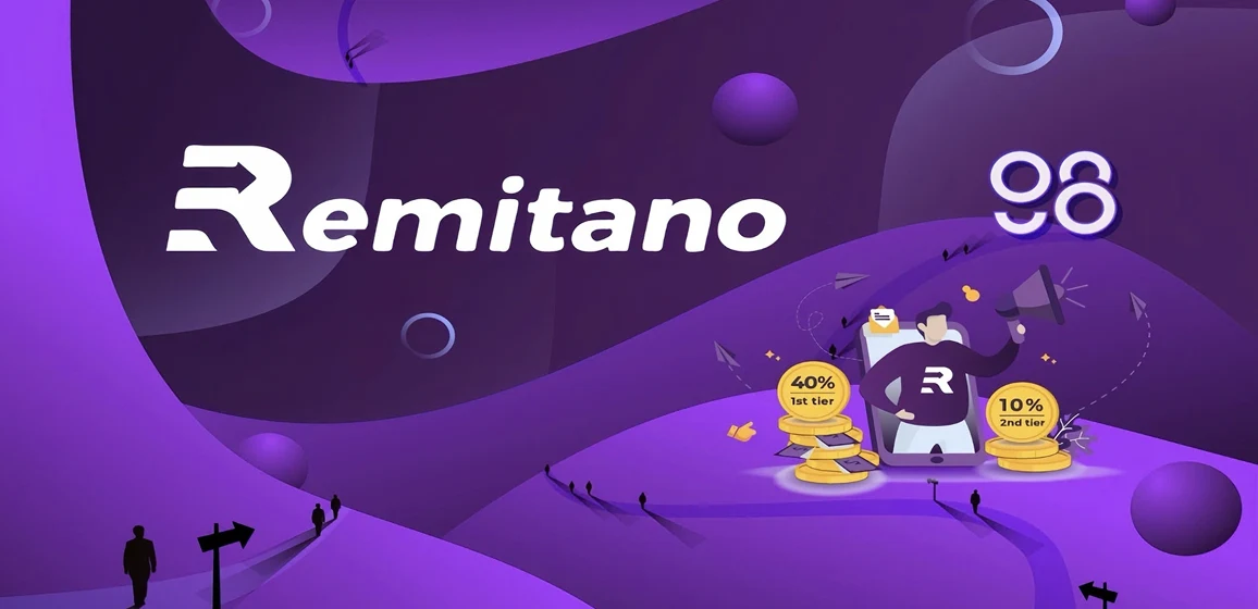 Giao diện ví Remitano